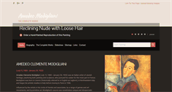 Desktop Screenshot of modigliani-foundation.org