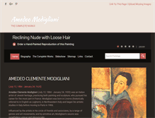 Tablet Screenshot of modigliani-foundation.org